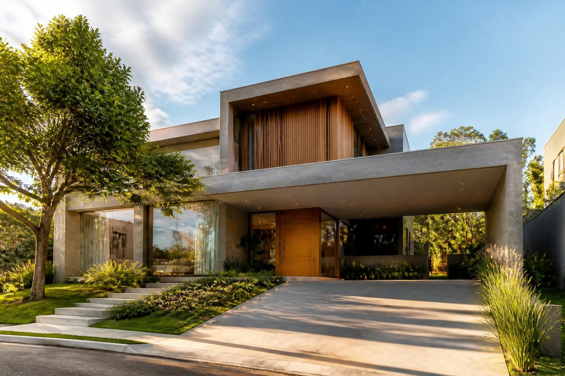 Residência contemporânea com acabamento de alto padrão